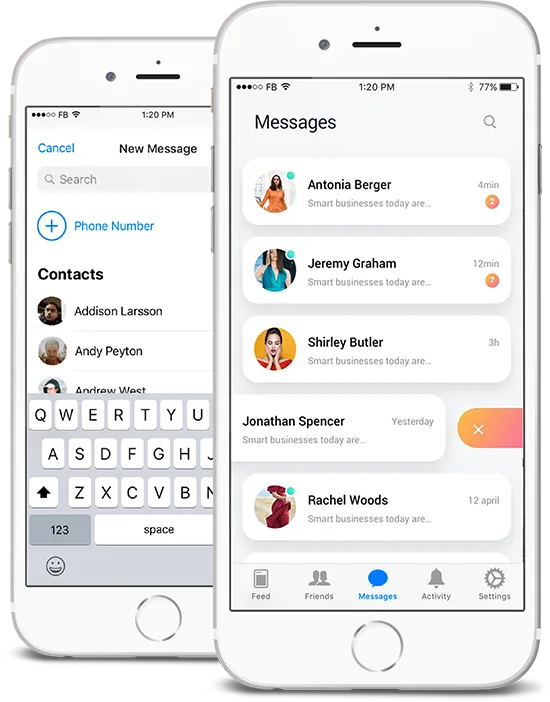 Stay connected with your friends easily - 速雷